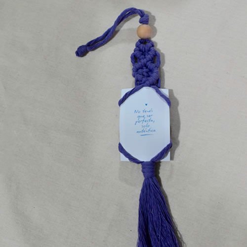 Portafoto en macramé + foto - Imagen 2