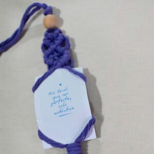 Portafoto en macramé + foto