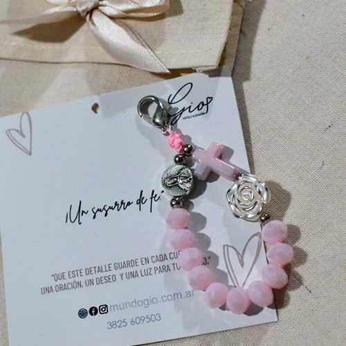 Charm Susurro de Fe Rosa - Imagen 3