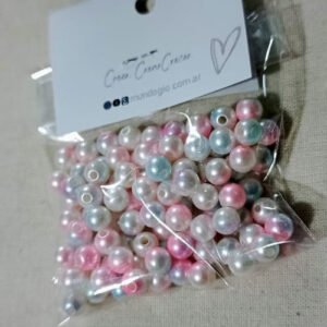 Perlas Bicolor 6mm 10g