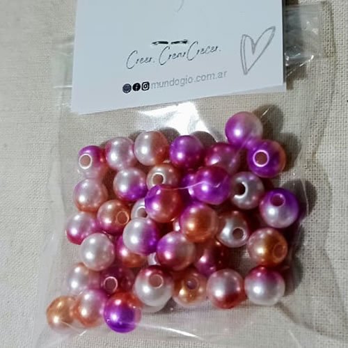 Perlas Bicolor 8mm 10g