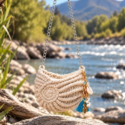 Bandolera Caracola Macramé - Imagen 3