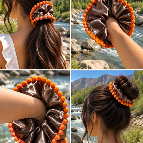 MAXI SCRUNCHIE - NARANJA - Imagen 2