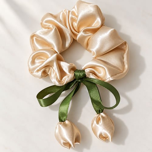 Scrunchie Tulipán Champagne